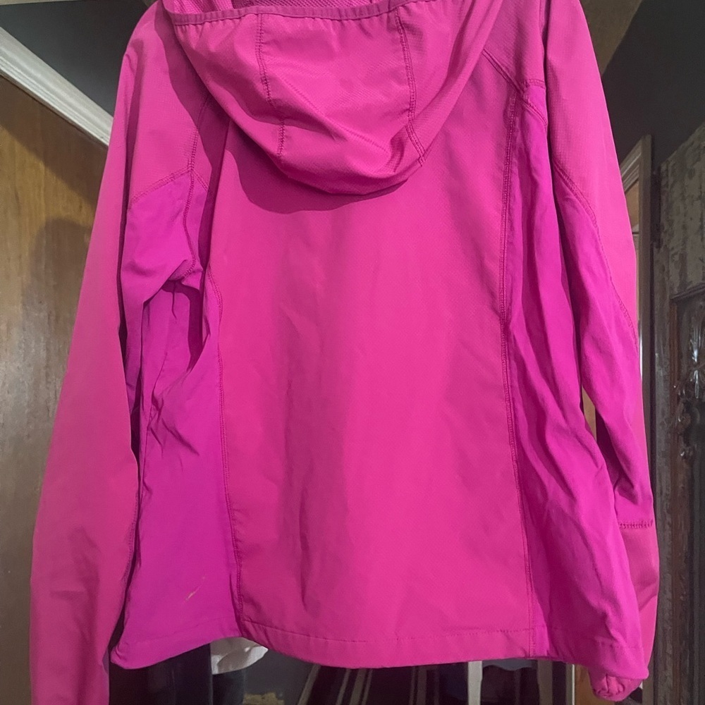 Columbia Pink Jacket XL HOODIE light iweight, great for spring weather, NEW - Picture 2 of 14
